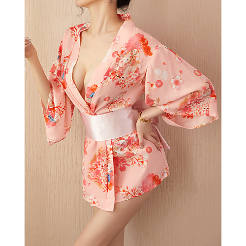 Women's Bow Super Sexy Suits Kimono Nightwear Patchwork Blushing Pink S M L / V Neck
Women's Bow Super Sexy Suits Kimono Nightwear Patchwork Blushing Pink S M L / V Neck