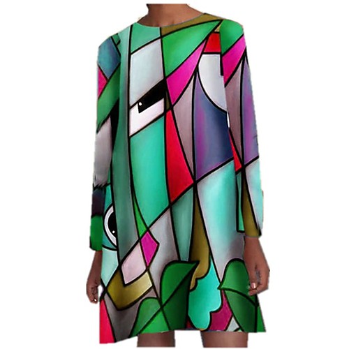 Women's A Line Dress Knee Length Dress Green Brown Long Sleeve Print Print Fall Round Neck Hot Casual Boho 2021 S M L XL XXL 3XL
Women's A Line Dress Knee Length Dress Green Brown Long Sleeve Print Print Fall Round Neck Hot Casual Boho 2021 S M L XL XXL 3XL
