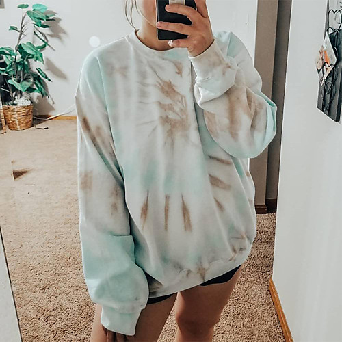 Women's Hoodie Sweatshirt Tie Dye Oversized Daily Other Prints Basic Hoodies Sweatshirts Loose White
Women's Hoodie Sweatshirt Tie Dye Oversized Daily Other Prints Basic Hoodies Sweatshirts Loose White