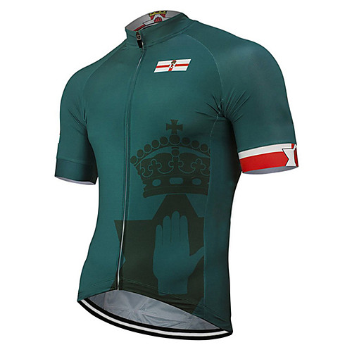 21Grams Men's Short Sleeve Cycling Jersey Summer Polyester Green Ireland National Flag Bike Jersey Top Mountain Bike MTB Road Bike Cycling UV Resistant Quick Dry Breathable Sports Clothing Apparel
21Grams Men's Short Sleeve Cycling Jersey Summer Polyester Green Ireland National Flag Bike Jersey Top Mountain Bike MTB Road Bike Cycling UV Resistant Quick Dry Breathable Sports Clothing Apparel