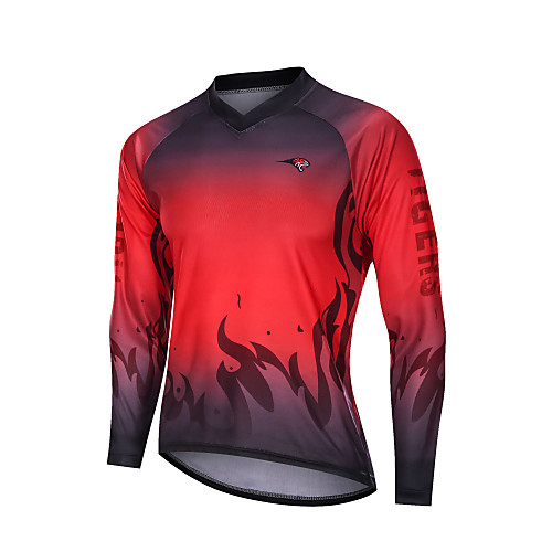 YORK TIGERS Men's Long Sleeve Cycling Jersey Downhill Jersey Black / Red Gradient Bike Tee Tshirt Quick Dry Breathable Reflective Strips Sports Clothing Apparel / Advanced / Micro-elastic / Advanced
YORK TIGERS Men's Long Sleeve Cycling Jersey Downhill Jersey Black / Red Gradient Bike Tee Tshirt Quick Dry Breathable Reflective Strips Sports Clothing Apparel / Advanced / Micro-elastic / Advanced