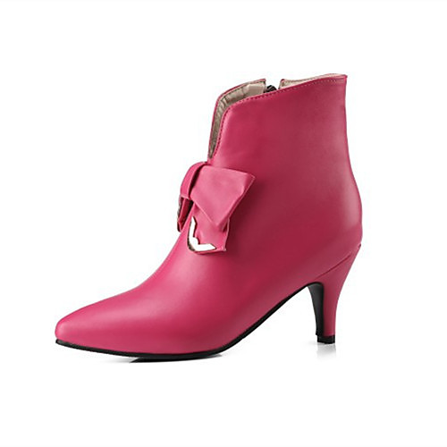Women's Boots Stiletto Heel Pointed Toe Booties Ankle Boots Classic Daily PU Bowknot Solid Colored White Black Burgundy / Booties / Ankle Boots
Women's Boots Stiletto Heel Pointed Toe Booties Ankle Boots Classic Daily PU Bowknot Solid Colored White Black Burgundy / Booties / Ankle Boots