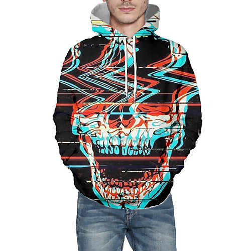 Men's Pullover Hoodie Sweatshirt Graphic 3D Skull Hooded Daily 3D Print Basic Hoodies Sweatshirts Long Sleeve Black
Men's Pullover Hoodie Sweatshirt Graphic 3D Skull Hooded Daily 3D Print Basic Hoodies Sweatshirts Long Sleeve Black