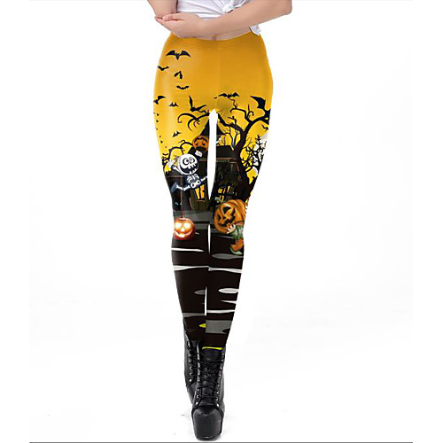 Women's Exaggerated Breathable Halloween Leggings Pants 3D Animal Full Length Print Black
Women's Exaggerated Breathable Halloween Leggings Pants 3D Animal Full Length Print Black
