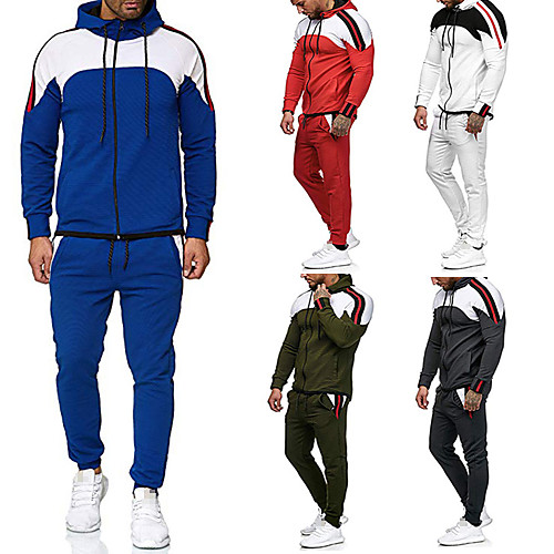 Men's 2 Piece Tracksuit Sweatsuit Street Athleisure 2pcs Winter Long Sleeve Thermal Warm Moisture Wicking Soft Fitness Gym Workout Running Jogging Training Sportswear White Black Red Blue Green
Men's 2 Piece Tracksuit Sweatsuit Street Athleisure 2pcs Winter Long Sleeve Thermal Warm Moisture Wicking Soft Fitness Gym Workout Running Jogging Training Sportswear White Black Red Blue Green