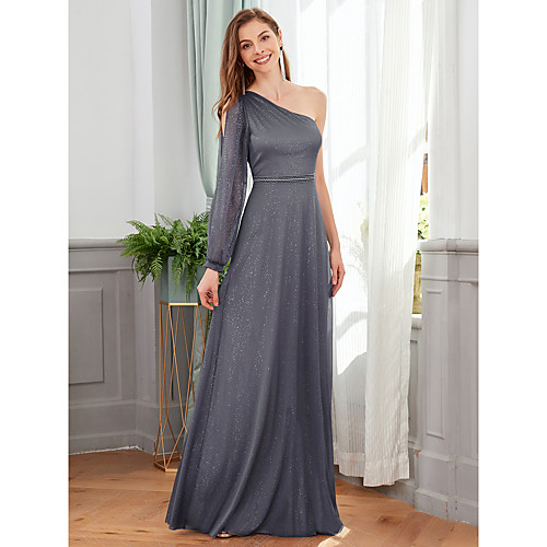 Women's A Line Dress Maxi long Dress Dark Gray Long Sleeve Solid Color Fall Spring One Shoulder Elegant Formal Party Loose 2021 S M L XL XXL 3XL 4XL
Women's A Line Dress Maxi long Dress Dark Gray Long Sleeve Solid Color Fall Spring One Shoulder Elegant Formal Party Loose 2021 S M L XL XXL 3XL 4XL