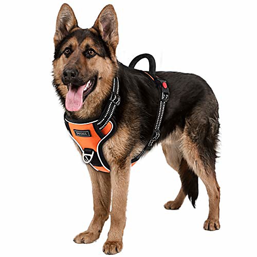 dog harness no-pull pet harness adjustable outdoor pet reflective vest dog walking harness with postpositive d-ring buckle and handle for small medium large dogs bright orange
dog harness no-pull pet harness adjustable outdoor pet reflective vest dog walking harness with postpositive d-ring buckle and handle for small medium large dogs bright orange