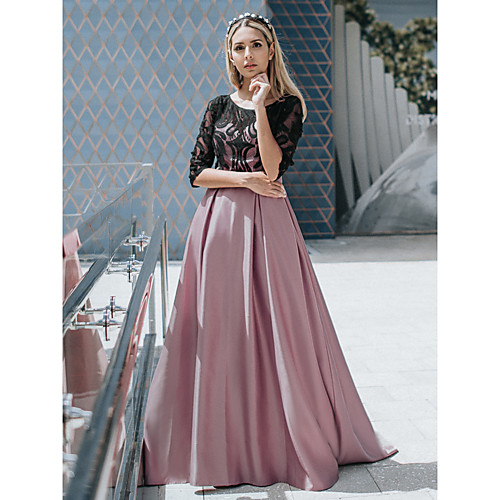 Women's A Line Dress Maxi long Dress Blushing Pink Half Sleeve Solid Color Lace Bow Fall Spring Round Neck Elegant Formal Loose 2021 S M L XL XXL 3XL 4XL / Plus Size / Satin
Women's A Line Dress Maxi long Dress Blushing Pink Half Sleeve Solid Color Lace Bow Fall Spring Round Neck Elegant Formal Loose 2021 S M L XL XXL 3XL 4XL / Plus Size / Satin