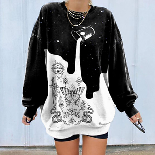 Women's Hoodie Sweatshirt Print Oversized Daily Other Prints Basic Oversized Hoodies Sweatshirts Loose White
Women's Hoodie Sweatshirt Print Oversized Daily Other Prints Basic Oversized Hoodies Sweatshirts Loose White