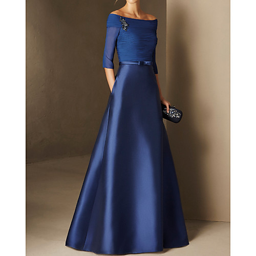 A-Line Minimalist Elegant Engagement Formal Evening Dress Off Shoulder Half Sleeve Floor Length Chiffon Satin with Ruched 2021
A-Line Minimalist Elegant Engagement Formal Evening Dress Off Shoulder Half Sleeve Floor Length Chiffon Satin with Ruched 2021