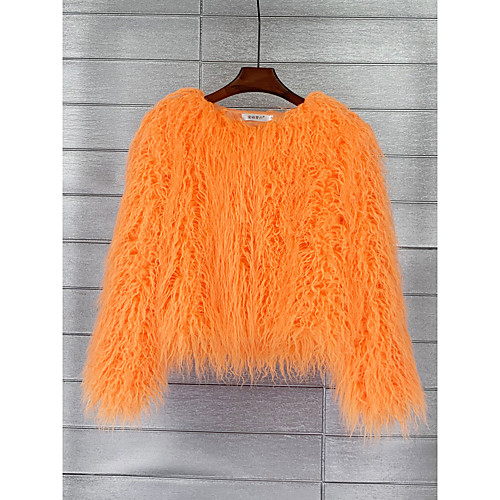 Women's Faux Fur Coat Party Fall & Winter Short Coat Regular Fit Basic Streetwear Jacket Long Sleeve Solid Colored Purple Yellow
Women's Faux Fur Coat Party Fall & Winter Short Coat Regular Fit Basic Streetwear Jacket Long Sleeve Solid Colored Purple Yellow