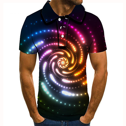 Men's Golf Shirt Tennis Shirt 3D Print Graphic Optical Illusion Print Short Sleeve Daily Tops Basic Rainbow
Men's Golf Shirt Tennis Shirt 3D Print Graphic Optical Illusion Print Short Sleeve Daily Tops Basic Rainbow