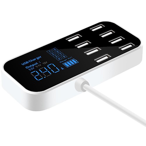 8 Ports USB Car Charger HUB QC 3.0 Quick Charger with LCD Voltage Display Multiple USB3.0 Charging Dock Station for Mobile Phone
8 Ports USB Car Charger HUB QC 3.0 Quick Charger with LCD Voltage Display Multiple USB3.0 Charging Dock Station for Mobile Phone