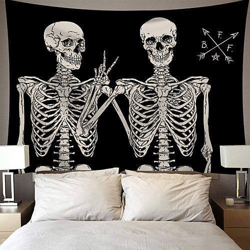 Wall Tapestry Art Decor Blanket Curtain Picnic Tablecloth Hanging Home Bedroom Living Room Dorm Decoration Polyester Skeleton Gesture
Wall Tapestry Art Decor Blanket Curtain Picnic Tablecloth Hanging Home Bedroom Living Room Dorm Decoration Polyester Skeleton Gesture