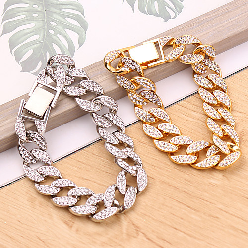 Women's Men's Vintage Bracelet Cuban Link Wave Baroque European Alloy Bracelet Jewelry Gold / Silver For Festival
Women's Men's Vintage Bracelet Cuban Link Wave Baroque European Alloy Bracelet Jewelry Gold / Silver For Festival