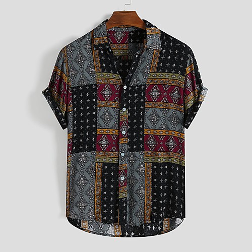 Men's Shirt Other Prints Graphic Print Short Sleeve Daily Tops Personalized Basic Casual / Daily Beach Button Down Collar Green Black Red
Men's Shirt Other Prints Graphic Print Short Sleeve Daily Tops Personalized Basic Casual / Daily Beach Button Down Collar Green Black Red