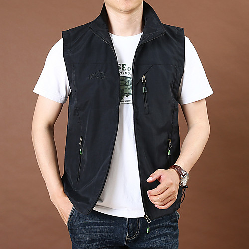 Men's Hiking Vest / Gilet Fishing Vest Sleeveless Jacket Top Outdoor Waterproof Windproof Quick Dry Multi Pockets Autumn / Fall Spring Summer Nylon Solid Color Red Army Green Grey Hunting Fishing
Men's Hiking Vest / Gilet Fishing Vest Sleeveless Jacket Top Outdoor Waterproof Windproof Quick Dry Multi Pockets Autumn / Fall Spring Summer Nylon Solid Color Red Army Green Grey Hunting Fishing