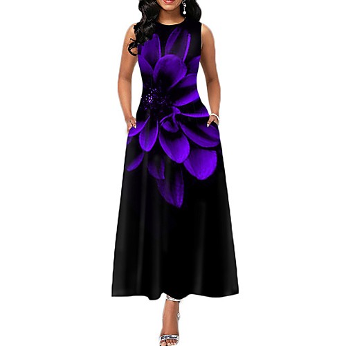 Women's A Line Dress Maxi long Dress Blue Purple Wine Green White Black Sleeveless Print Print Summer Round Neck Casual 2021 S M L XL XXL
Women's A Line Dress Maxi long Dress Blue Purple Wine Green White Black Sleeveless Print Print Summer Round Neck Casual 2021 S M L XL XXL