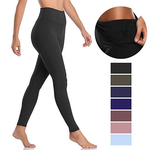 Women's High Waist Yoga Pants Hidden Waistband Pocket Cropped Leggings Tights Tummy Control Butt Lift Moisture Wicking Dark Pink Purple Black Fitness Gym Workout Running Winter Summer Sports
Women's High Waist Yoga Pants Hidden Waistband Pocket Cropped Leggings Tights Tummy Control Butt Lift Moisture Wicking Dark Pink Purple Black Fitness Gym Workout Running Winter Summer Sports