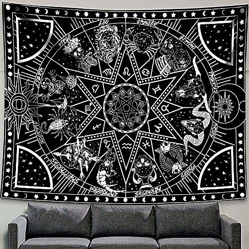 12 constellation tapestry star sun tarot tapestry black and white hippy celestialbohemian home decor & #40;60 x 80& #41;
12 constellation tapestry star sun tarot tapestry black and white hippy celestialbohemian home decor & #40;60 x 80& #41;