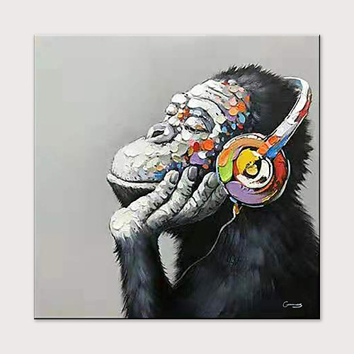 Oil Painting Hand Painted Square Abstract Animals Modern Rolled Canvas (No Frame)
Oil Painting Hand Painted Square Abstract Animals Modern Rolled Canvas (No Frame)