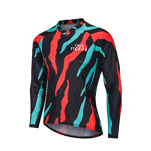 YORK TIGERS Men's Long Sleeve Cycling Jersey Downhill Jersey Black / Red Geometic Bike Tee Tshirt Quick Dry Breathable Reflective Strips Sports Clothing Apparel / Advanced / Micro-elastic / Advanced
YORK TIGERS Men's Long Sleeve Cycling Jersey Downhill Jersey Black / Red Geometic Bike Tee Tshirt Quick Dry Breathable Reflective Strips Sports Clothing Apparel / Advanced / Micro-elastic / Advanced