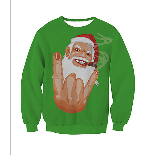 Women's Pullover Sweatshirt Portrait Halloween Other Prints Christmas Hoodies Sweatshirts Loose Green
Women's Pullover Sweatshirt Portrait Halloween Other Prints Christmas Hoodies Sweatshirts Loose Green