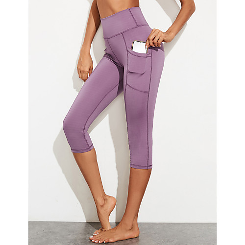 Women's Sports Yoga Sporty Basic Legging Solid Colored Sporty Stripe High Waist Black Purple S M L
Women's Sports Yoga Sporty Basic Legging Solid Colored Sporty Stripe High Waist Black Purple S M L