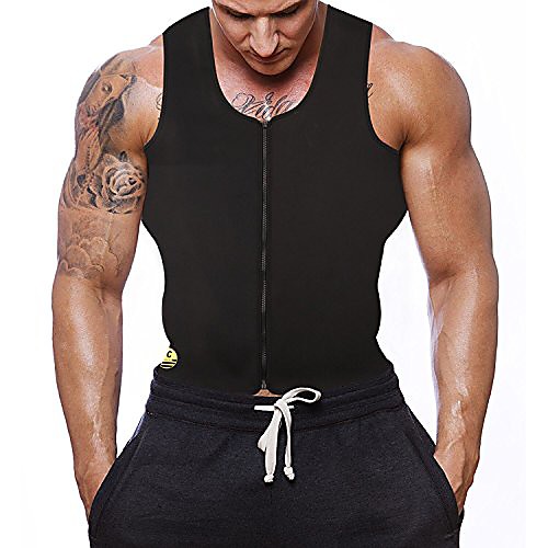 men waist trainer vest for weightloss hot neoprene corset body shaper zipper sauna tank top workout shirt-black(m)
men waist trainer vest for weightloss hot neoprene corset body shaper zipper sauna tank top workout shirt-black(m)