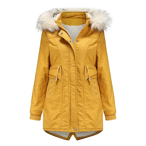 Women's Padded Causal Long Coat Loose Jacket Long Sleeve Solid Colored Pure Color Yellow Blushing Pink
Women's Padded Causal Long Coat Loose Jacket Long Sleeve Solid Colored Pure Color Yellow Blushing Pink