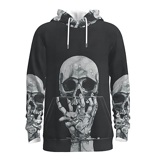 Men's Pullover Hoodie Sweatshirt Graphic Skull Hooded Halloween Weekend 3D Print Casual Halloween Hoodies Sweatshirts Long Sleeve Black
Men's Pullover Hoodie Sweatshirt Graphic Skull Hooded Halloween Weekend 3D Print Casual Halloween Hoodies Sweatshirts Long Sleeve Black