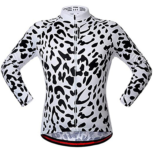 21Grams Men's Long Sleeve Cycling Jersey Winter Polyester BlackWhite Leopard Bike Jersey Top Mountain Bike MTB Road Bike Cycling UV Resistant Quick Dry Breathable Sports Clothing Apparel / Stretchy
21Grams Men's Long Sleeve Cycling Jersey Winter Polyester BlackWhite Leopard Bike Jersey Top Mountain Bike MTB Road Bike Cycling UV Resistant Quick Dry Breathable Sports Clothing Apparel / Stretchy