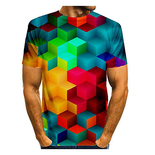 Men's T shirt Shirt 3D Print Graphic Abstract Short Sleeve Daily Tops Basic Round Neck Rainbow
Men's T shirt Shirt 3D Print Graphic Abstract Short Sleeve Daily Tops Basic Round Neck Rainbow
