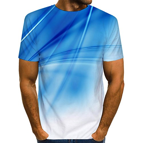 Men's T shirt Shirt 3D Print Graphic Print Short Sleeve Daily Tops Streetwear Round Neck Blue Purple Green
Men's T shirt Shirt 3D Print Graphic Print Short Sleeve Daily Tops Streetwear Round Neck Blue Purple Green