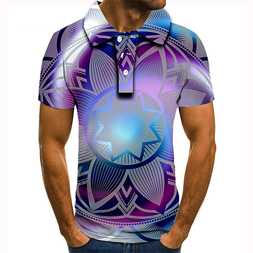 Men's Golf Shirt Tennis Shirt 3D Print Floral Graphic Print Short Sleeve Daily Tops Basic Purple
Men's Golf Shirt Tennis Shirt 3D Print Floral Graphic Print Short Sleeve Daily Tops Basic Purple
