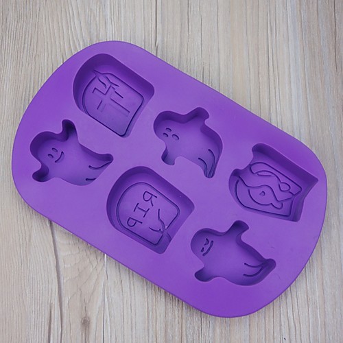 Halloween Party Halloween Silicone 6-hole Ghost Festival Cake Mould Ghost Shape Halloween Baking Mould
Halloween Party Halloween Silicone 6-hole Ghost Festival Cake Mould Ghost Shape Halloween Baking Mould