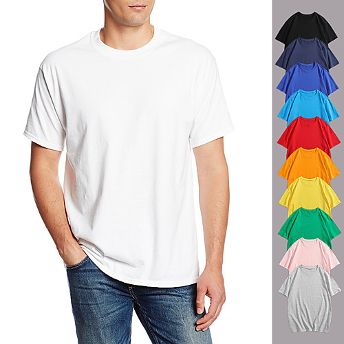 Men's Tee / T-shirt Black White Blue Pink Oversized Minimalist Crew Neck Solid Color Cool Sport Athleisure T Shirt Top Short Sleeves Breathable Soft Comfortable Everyday Use Exercising General Use 
Men's Tee / T-shirt Black White Blue Pink Oversized Minimalist Crew Neck Solid Color Cool Sport Athleisure T Shirt Top Short Sleeves Breathable Soft Comfortable Everyday Use Exercising General Use