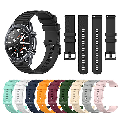 Watch Band for Galaxy Watch 3 45mm / Galaxy Watch 3 41mm Samsung Classic Buckle Silicone Wrist Strap
Watch Band for Galaxy Watch 3 45mm / Galaxy Watch 3 41mm Samsung Classic Buckle Silicone Wrist Strap