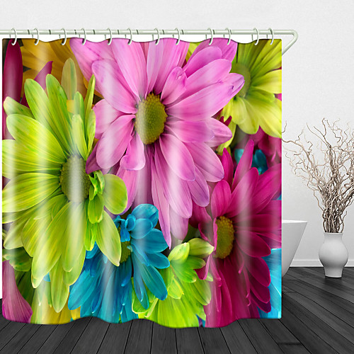 Bright Colorful flowersBeautiful Back Print Waterproof Fabric Shower Curtain for Bathroom Home Decor Covered Bathtub Curtains Liner Includes with Hooks
Bright Colorful flowersBeautiful Back Print Waterproof Fabric Shower Curtain for Bathroom Home Decor Covered Bathtub Curtains Liner Includes with Hooks