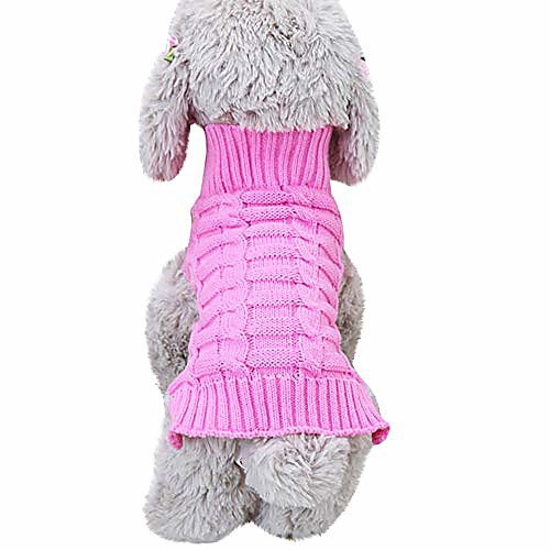 pet dog warm classic knitwear sweater,turtleneck knitted fleece sweater shirt coat,pet dog cat clothes costume apparel (s, green)
pet dog warm classic knitwear sweater,turtleneck knitted fleece sweater shirt coat,pet dog cat clothes costume apparel (s, green)
