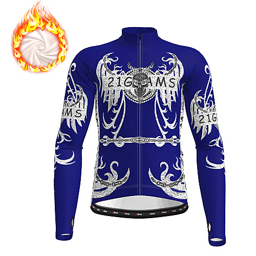21Grams Men's Long Sleeve Cycling Jersey Winter Fleece Polyester Blue Orange Green Novelty Bike Jacket Jersey Top Mountain Bike MTB Road Bike Cycling Fleece Lining Warm Breathable Sports Clothing
21Grams Men's Long Sleeve Cycling Jersey Winter Fleece Polyester Blue Orange Green Novelty Bike Jacket Jersey Top Mountain Bike MTB Road Bike Cycling Fleece Lining Warm Breathable Sports Clothing