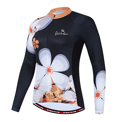 Women's Long Sleeve Cycling Jersey Winter Black Floral Geometic Bike Jersey Quick Dry Breathable Reflective Strips Back Pocket Sports Floral Clothing Apparel / Micro-elastic / Athleisure
Women's Long Sleeve Cycling Jersey Winter Black Floral Geometic Bike Jersey Quick Dry Breathable Reflective Strips Back Pocket Sports Floral Clothing Apparel / Micro-elastic / Athleisure