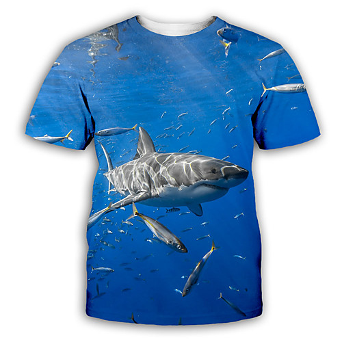 Men's T shirt Shirt 3D Print Graphic Print Short Sleeve Party Tops Exaggerated Round Neck Blue
Men's T shirt Shirt 3D Print Graphic Print Short Sleeve Party Tops Exaggerated Round Neck Blue