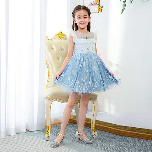 Fairytale Dress Girls' Movie Cosplay Cosplay Princess Vacation Dress Blue Dress Children's Day Polyester / Cotton
Fairytale Dress Girls' Movie Cosplay Cosplay Princess Vacation Dress Blue Dress Children's Day Polyester / Cotton