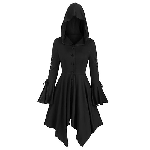 Women's Sheath Dress Knee Length Dress Purple Green Black Long Sleeve Solid Color Ruffle Fall Hooded Hot Elegant Flare Cuff Sleeve Slim 2021 S M L XL XXL 3XL
Women's Sheath Dress Knee Length Dress Purple Green Black Long Sleeve Solid Color Ruffle Fall Hooded Hot Elegant Flare Cuff Sleeve Slim 2021 S M L XL XXL 3XL