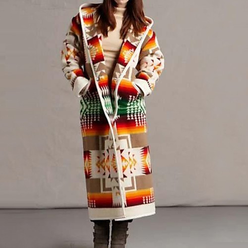 Women's Coat Daily Fall & Winter Long Coat Regular Fit Basic Jacket Long Sleeve Geometric Blue Yellow
Women's Coat Daily Fall & Winter Long Coat Regular Fit Basic Jacket Long Sleeve Geometric Blue Yellow