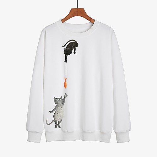 Women's Hoodie Sweatshirt Animal Daily Other Prints Casual Hoodies Sweatshirts Loose Yellow Blushing Pink Gray
Women's Hoodie Sweatshirt Animal Daily Other Prints Casual Hoodies Sweatshirts Loose Yellow Blushing Pink Gray