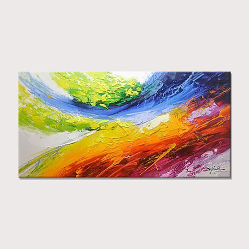 Oil Painting Hand Painted Horizontal Abstract Modern Rolled Canvas (No Frame)
Oil Painting Hand Painted Horizontal Abstract Modern Rolled Canvas (No Frame)