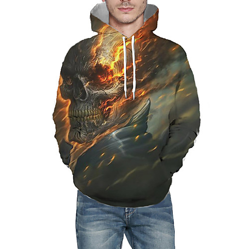 Men's Pullover Hoodie Sweatshirt Graphic 3D Skull Hooded Daily 3D Print Basic Hoodies Sweatshirts Long Sleeve Dark Gray
Men's Pullover Hoodie Sweatshirt Graphic 3D Skull Hooded Daily 3D Print Basic Hoodies Sweatshirts Long Sleeve Dark Gray