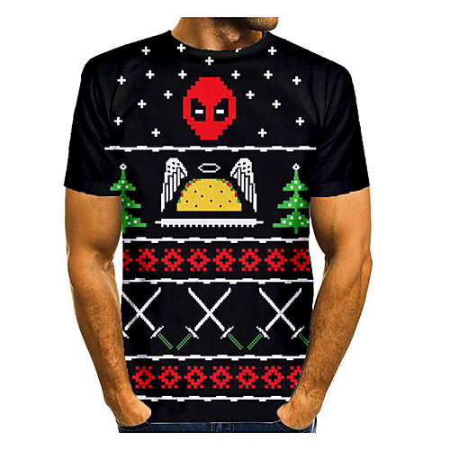 Men's T shirt 3D Print Graphic 3D Skull Short Sleeve Christmas Tops Basic Black
Men's T shirt 3D Print Graphic 3D Skull Short Sleeve Christmas Tops Basic Black